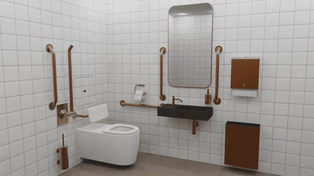 Inclusive commercial washroom